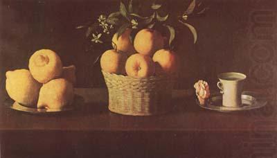 Francisco de Zurbaran Still Life with Lemons,Oranges and Rose (mk08) china oil painting image
